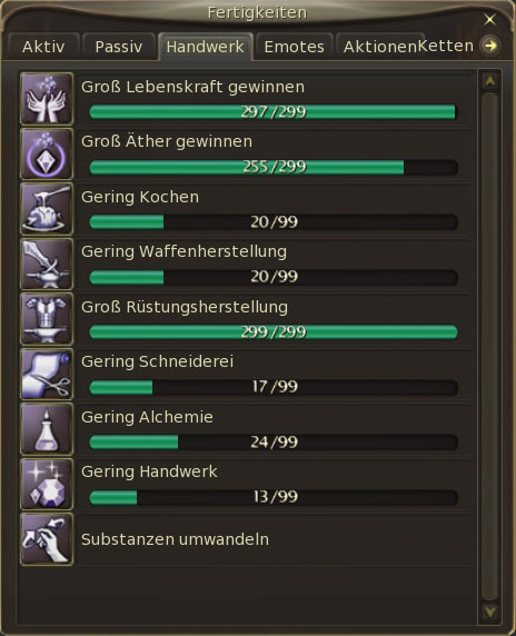 Fertigkeiten
